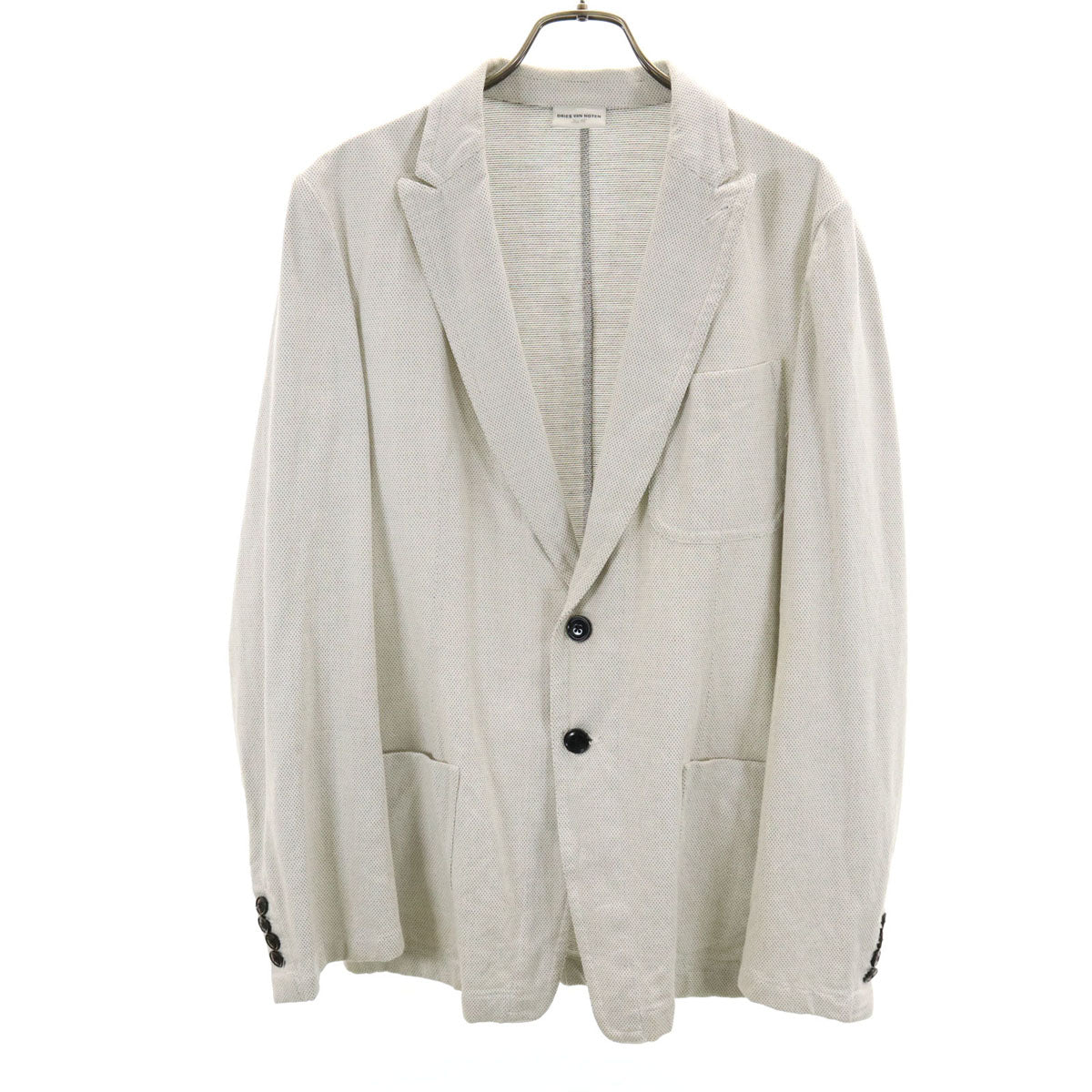 DRIES VAN NOTEN Bulgarian Tailored Blazer White Size 46