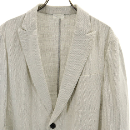 DRIES VAN NOTEN Bulgarian Tailored Blazer White Size 46