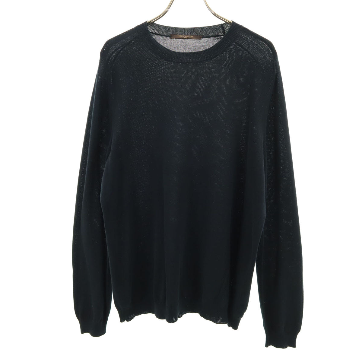 LOUIS VUITTON Italian Long Sleeve Sweater Black Size S