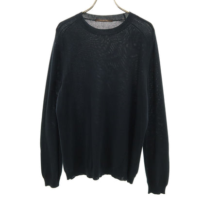 LOUIS VUITTON Italian Long Sleeve Sweater Black Size S