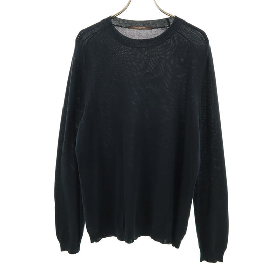 LOUIS VUITTON Italian Long Sleeve Sweater Black Size S