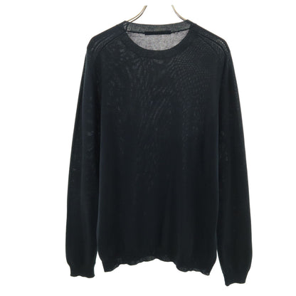 LOUIS VUITTON Italian Long Sleeve Sweater Black Size S