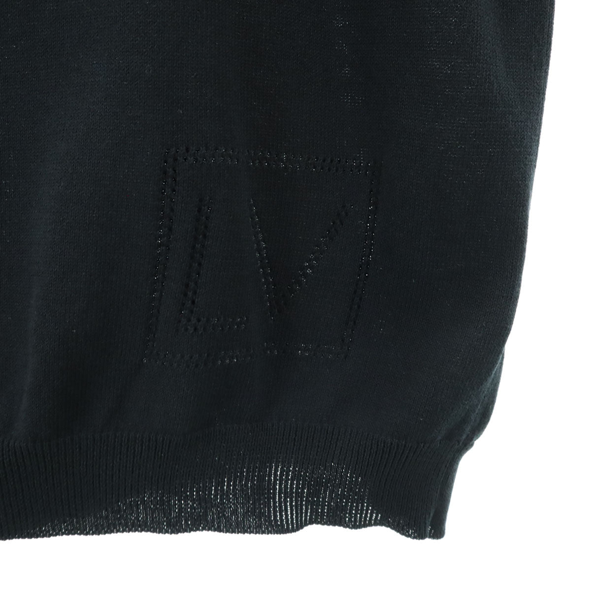 LOUIS VUITTON Italian Long Sleeve Sweater Black Size S