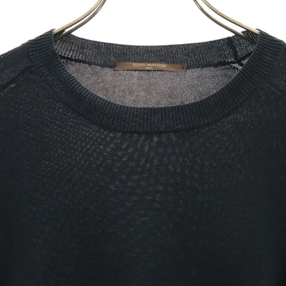 LOUIS VUITTON Italian Long Sleeve Sweater Black Size S