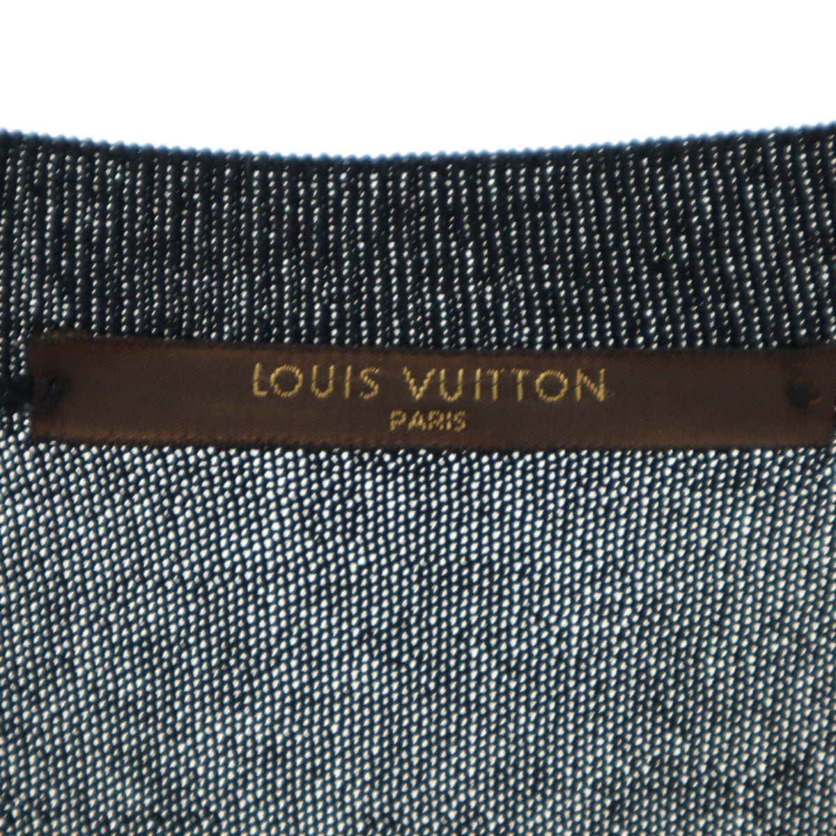 LOUIS VUITTON Italian Long Sleeve Sweater Black Size S