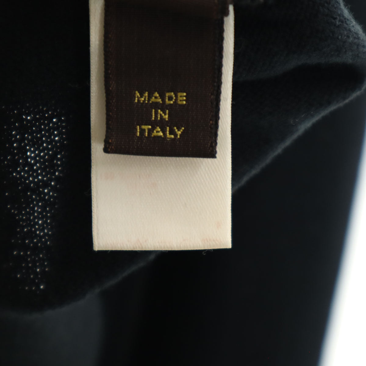 LOUIS VUITTON Italian Long Sleeve Sweater Black Size S