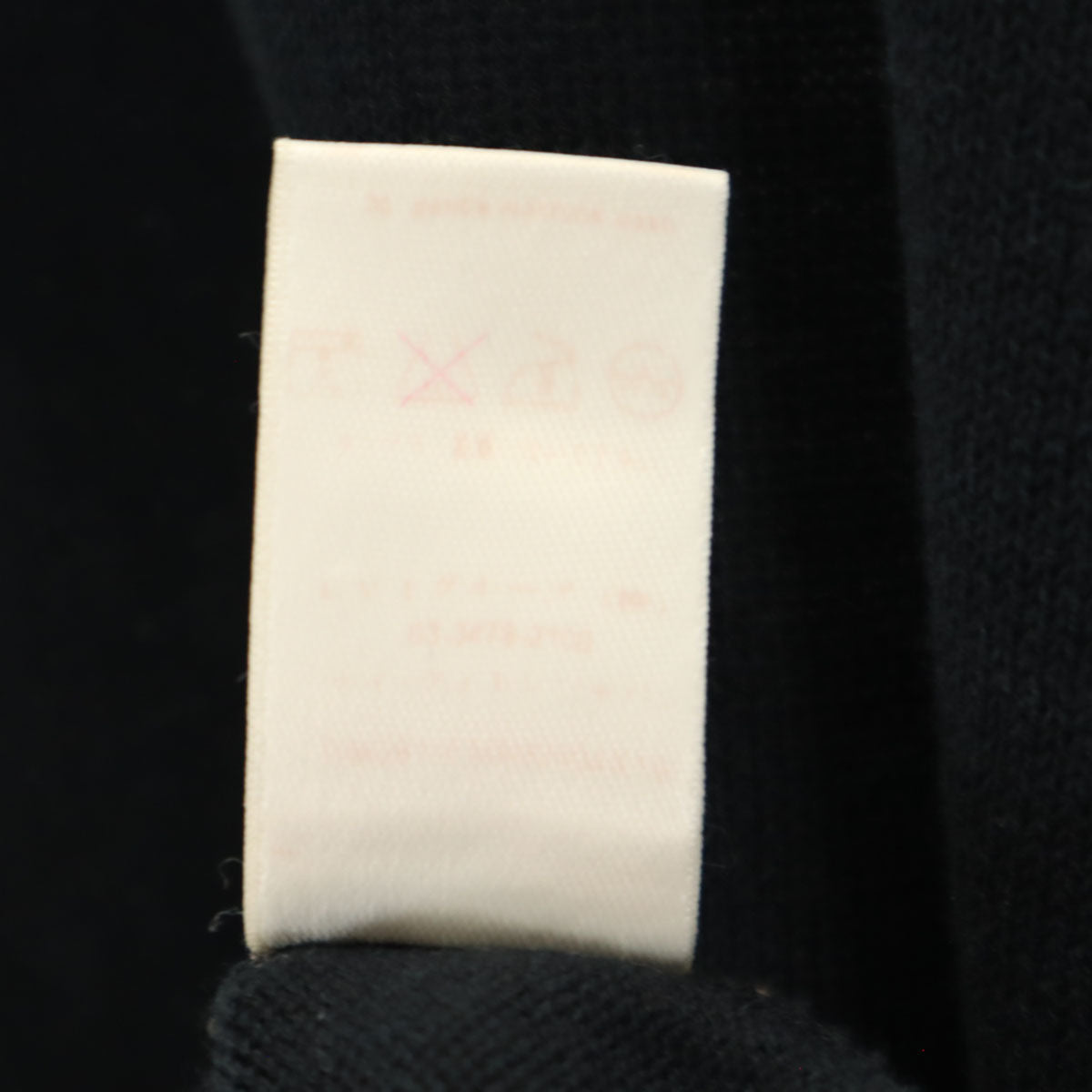 LOUIS VUITTON Italian Long Sleeve Sweater Black Size S