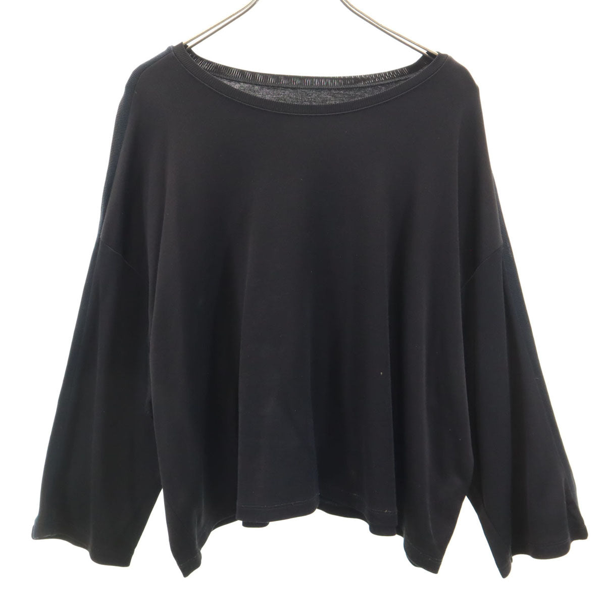 MM6 18SS Italian Long Sleeve Side Line Top Black Size S