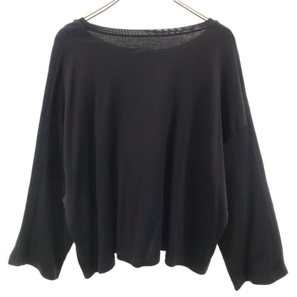 MM6 18SS Italian Long Sleeve Side Line Top Black Size S