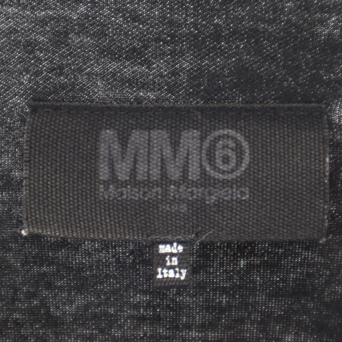 MM6 18SS Italian Long Sleeve Side Line Top Black Size S