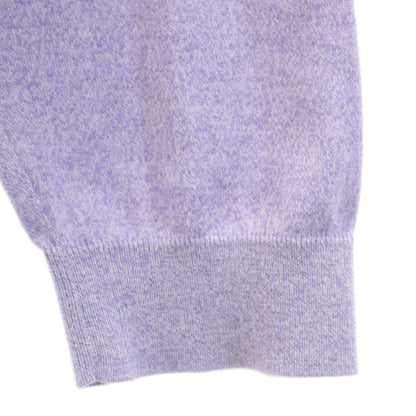 Brunello Cucinelli Italian V-Neck Knit Sweater Purple