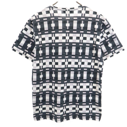 BALENCIAGA Portuguese Geometric Print T-Shirt White Size M