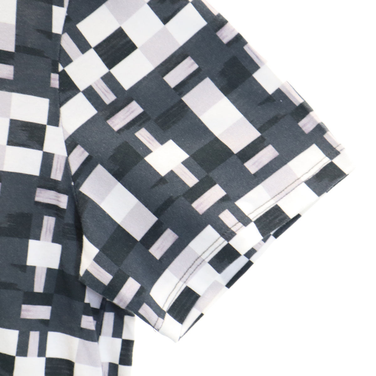 BALENCIAGA Portuguese Geometric Print T-Shirt White Size M