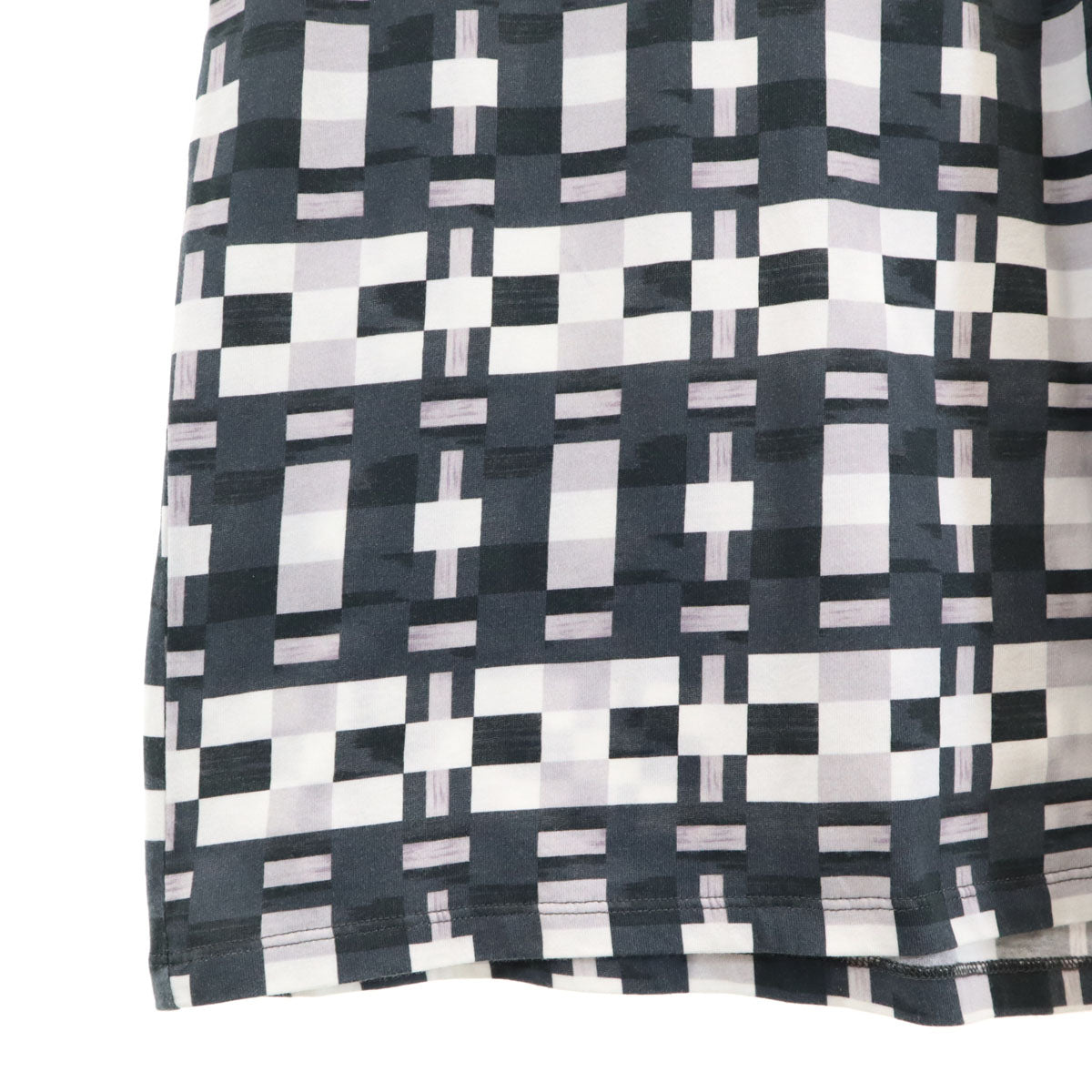 BALENCIAGA Portuguese Geometric Print T-Shirt White Size M