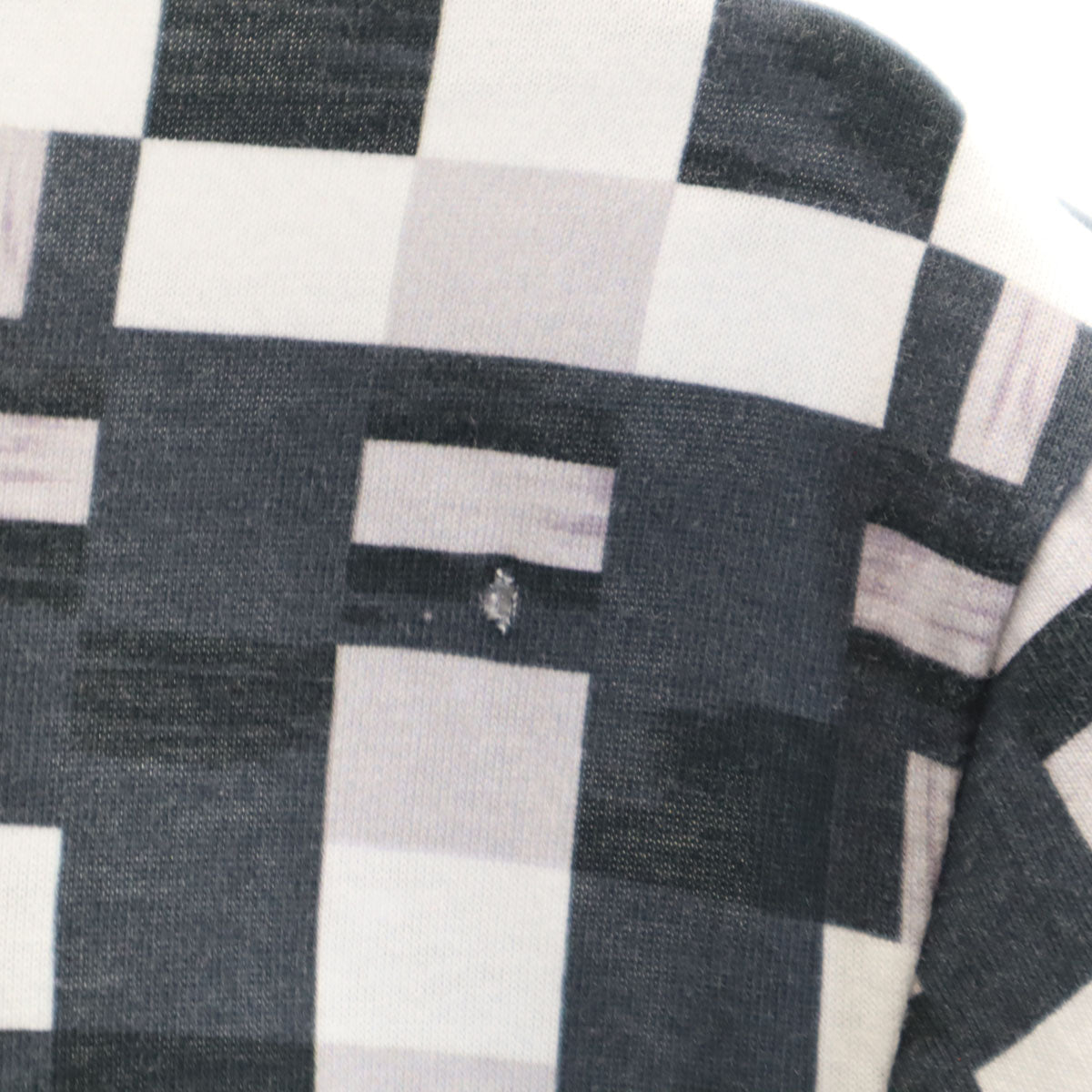 BALENCIAGA Portuguese Geometric Print T-Shirt White Size M