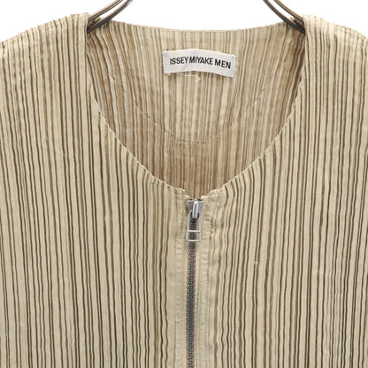 ISSEY MIYAKE MEN 90s Pleated Vest Beige Size M