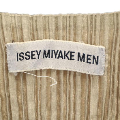 ISSEY MIYAKE MEN 90s Pleated Vest Beige Size M