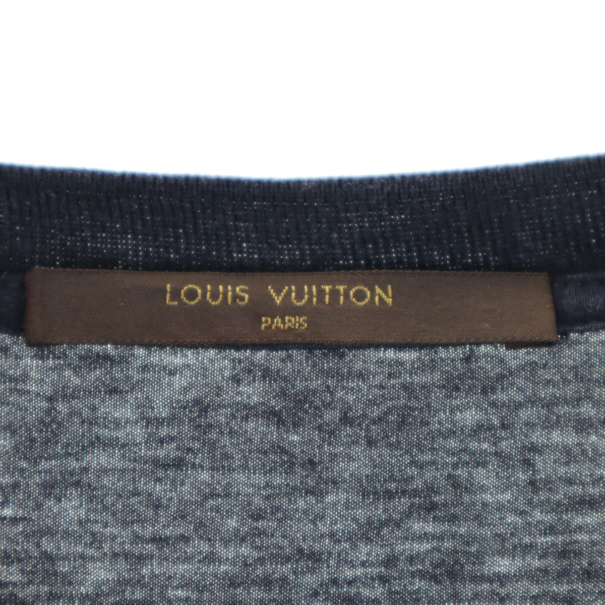 LOUIS VUITTON Silk Blend Angel Print T-Shirt Navy Size XL