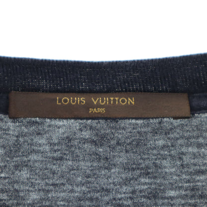 LOUIS VUITTON Silk Blend Angel Print T-Shirt Navy Size XL
