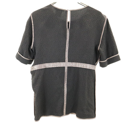 LOUIS VUITTON French Silk Short Sleeve T-Shirt Gray Size 36