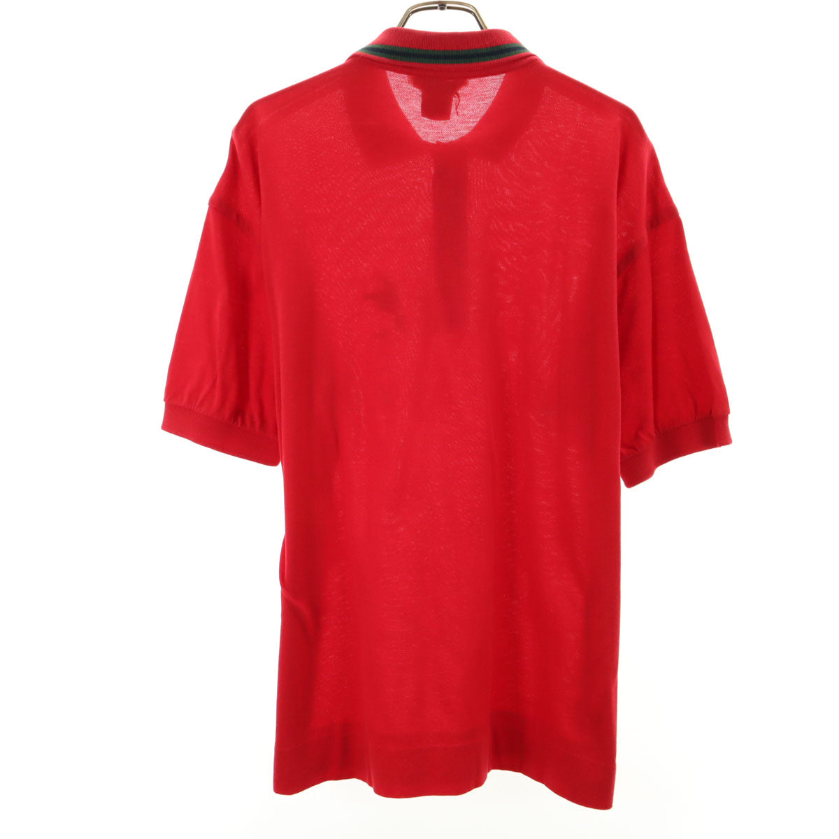GUCCI 80s Vintage Made in Italy Pique Polo Shirt Red Size M
