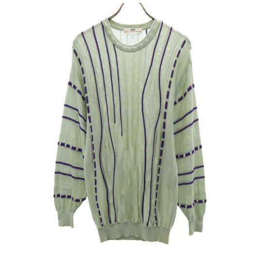 BALENCIAGA SPORT 90s Vintage Long Sleeve Dusty Mint Knit Size M