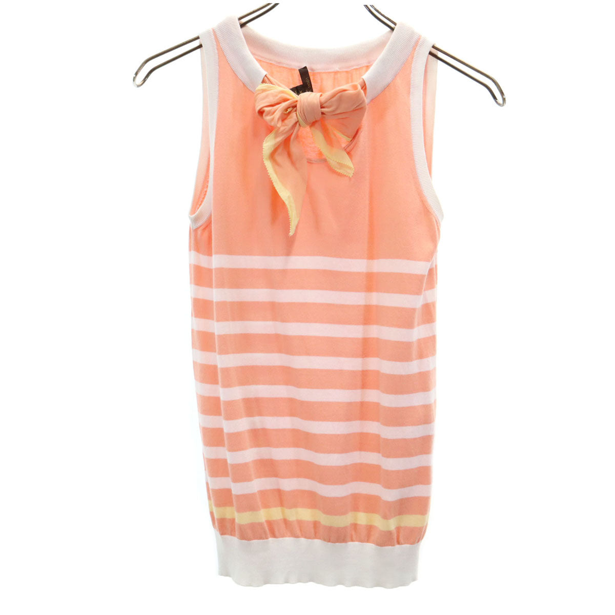 LOUIS VUITTON Italian Sleeveless Sweater Pink Size XS