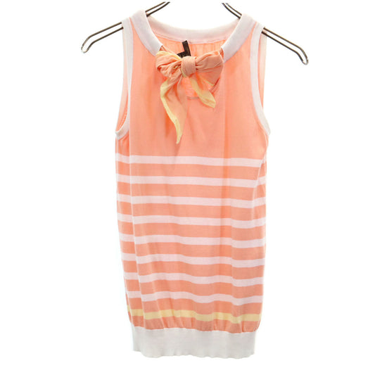 LOUIS VUITTON Italian Sleeveless Sweater Pink Size XS