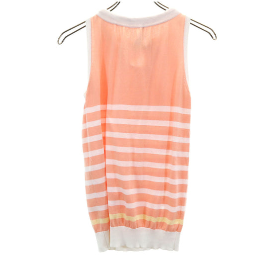 LOUIS VUITTON Italian Sleeveless Sweater Pink Size XS