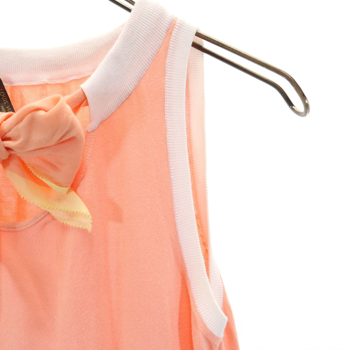 LOUIS VUITTON Italian Sleeveless Sweater Pink Size XS