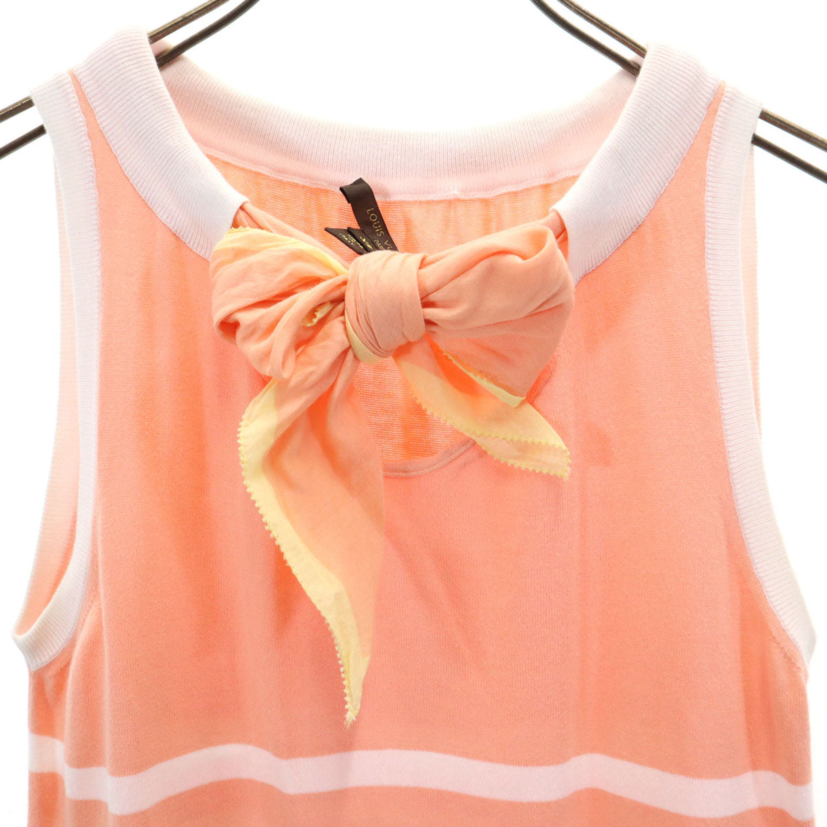 LOUIS VUITTON Italian Sleeveless Sweater Pink Size XS