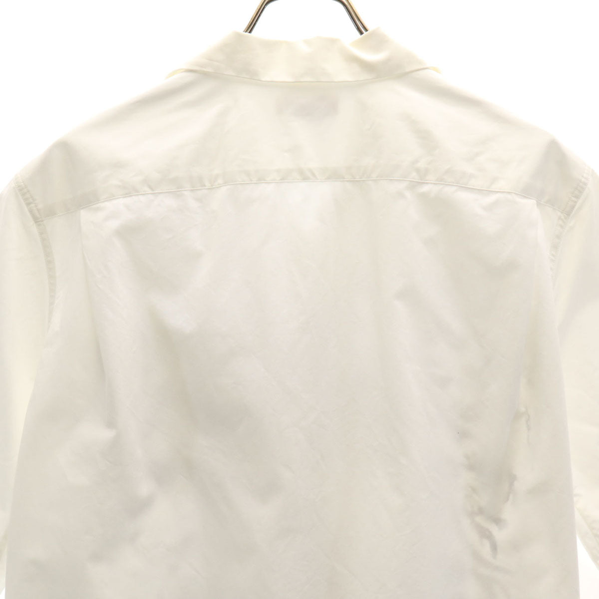 Alexander McQueen Skull Open Collar Shirt White Size 15+