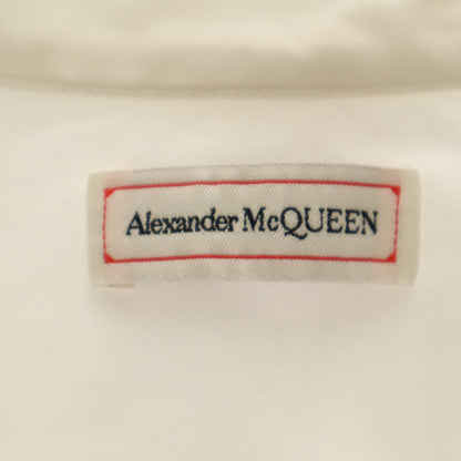 Alexander McQueen Skull Open Collar Shirt White Size 15+