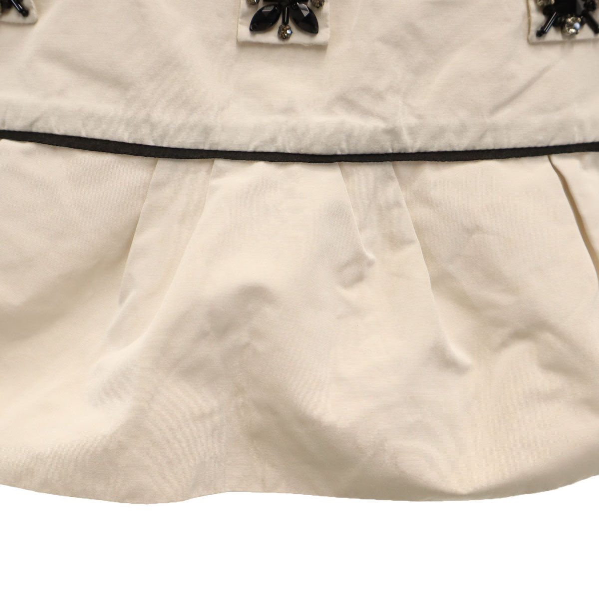 LOUIS VUITTON French Short Sleeve Bustier Ivory Size 34