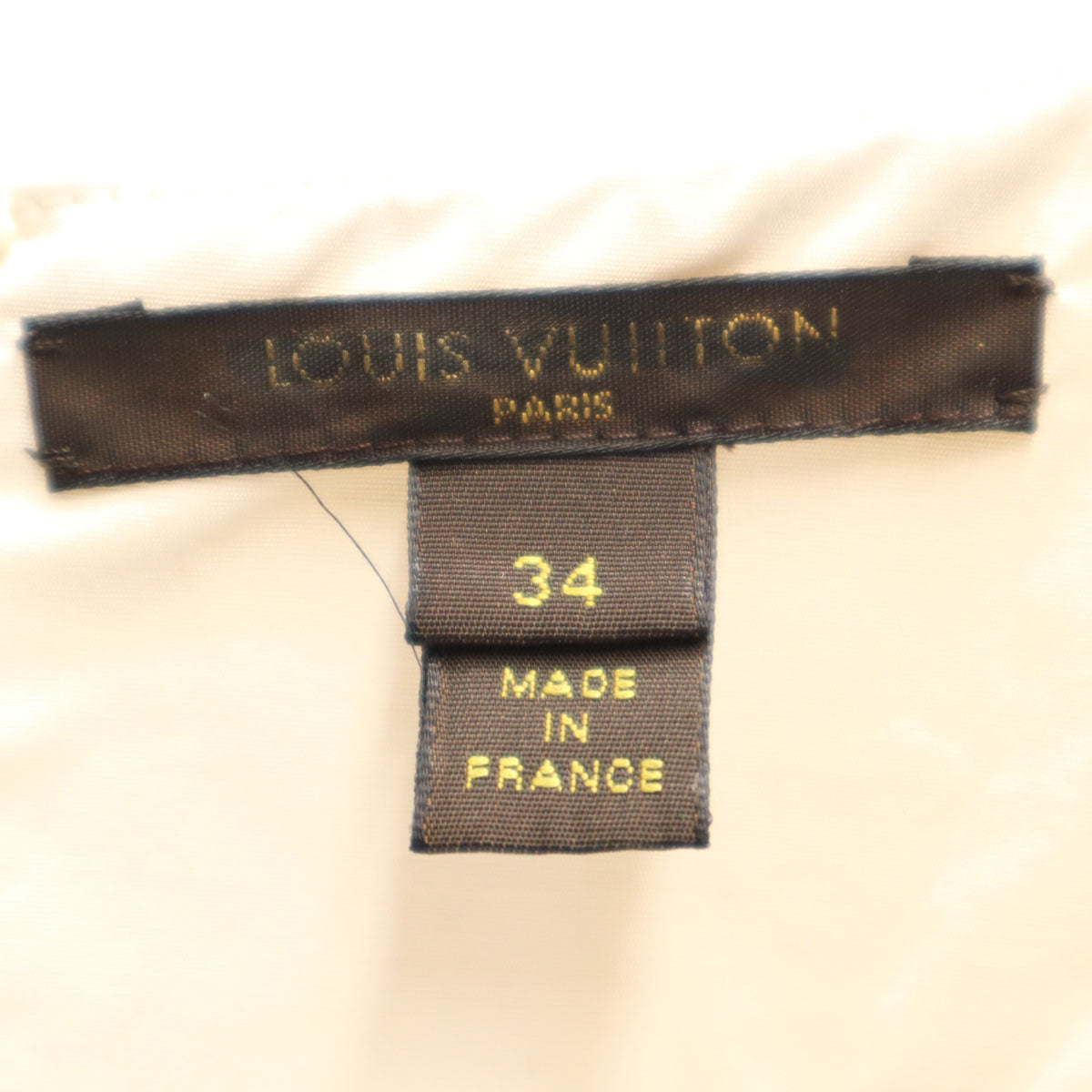 LOUIS VUITTON French Short Sleeve Bustier Ivory Size 34