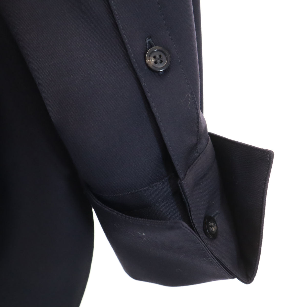 newnow Japan Wool Long Sleeve Shirt Navy Size L/M
