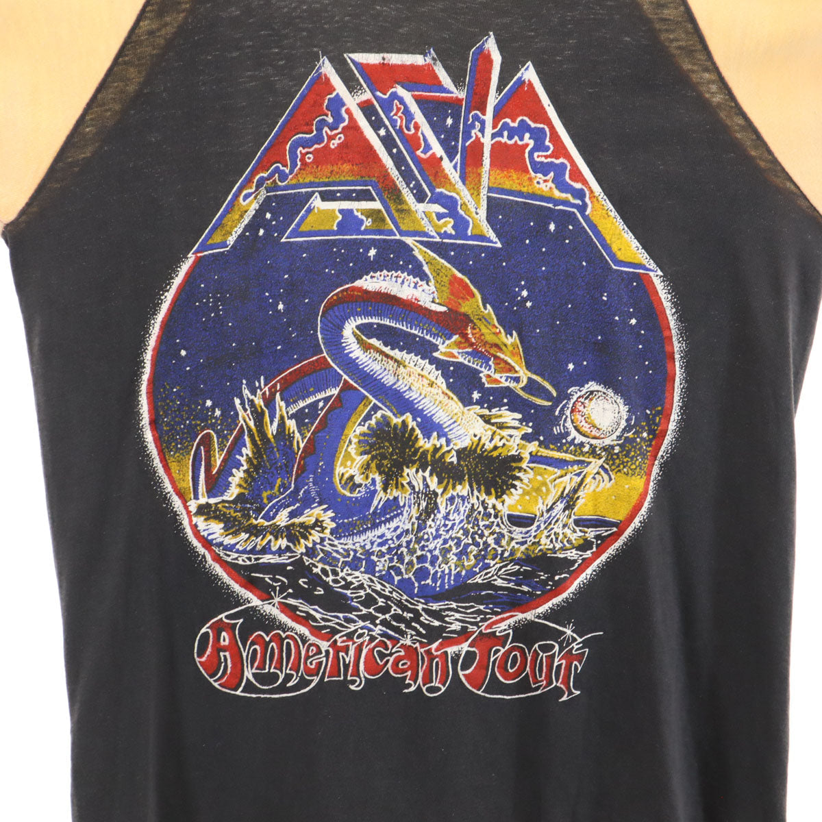 AZIA 80s Band T-Shirt Charcoal Gray