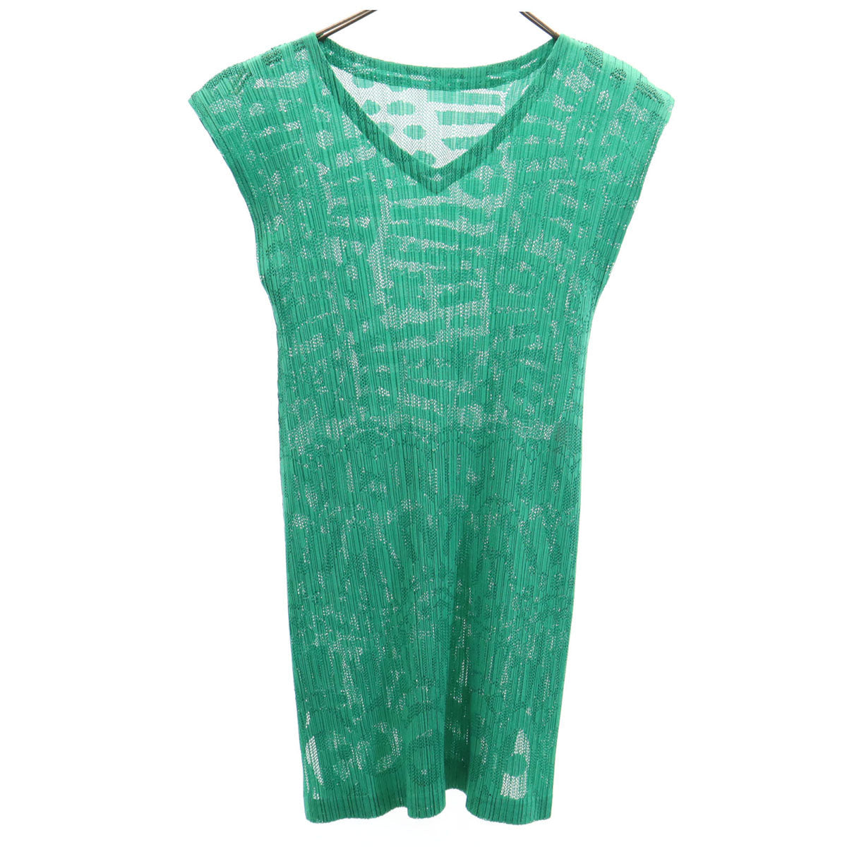 PLEATS PLEASE Japan All-Over Pleated Top Green Size 4