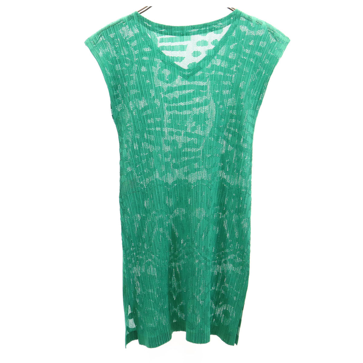 PLEATS PLEASE Japan All-Over Pleated Top Green Size 4
