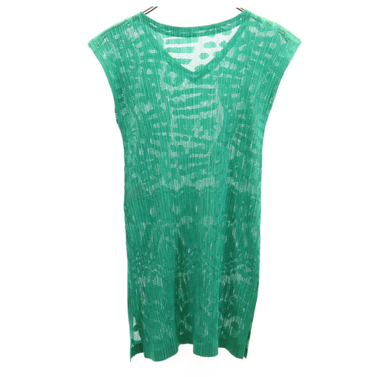 PLEATS PLEASE Japan All-Over Pleated Top Green Size 4