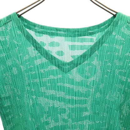PLEATS PLEASE Japan All-Over Pleated Top Green Size 4