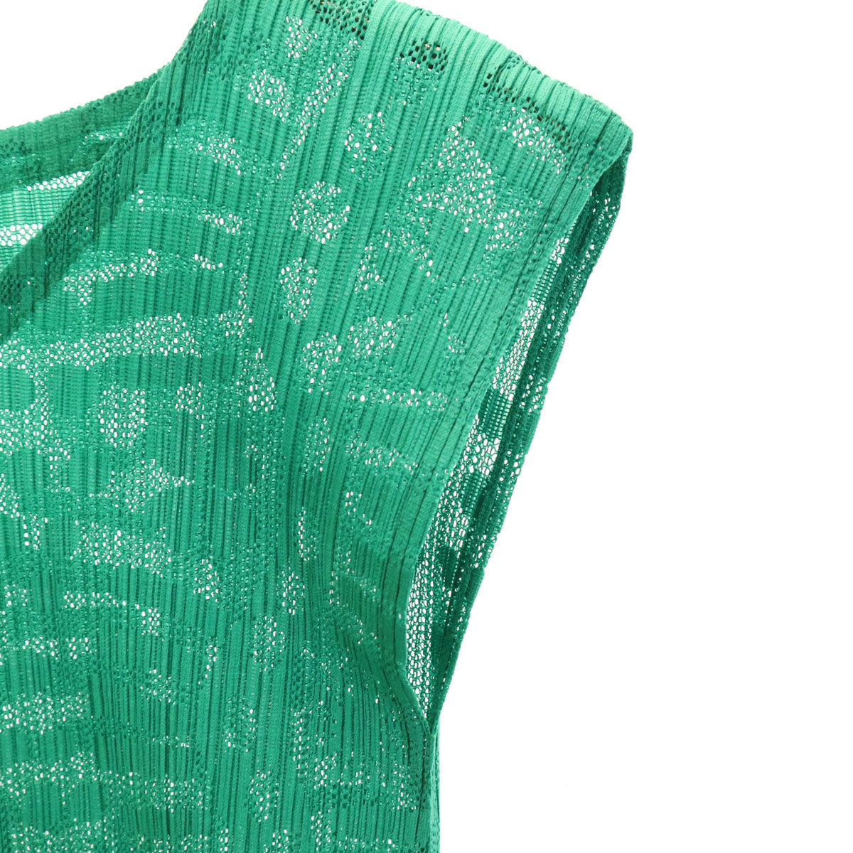 PLEATS PLEASE Japan All-Over Pleated Top Green Size 4