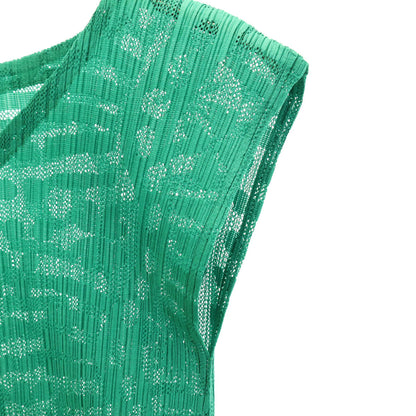 PLEATS PLEASE Japan All-Over Pleated Top Green Size 4