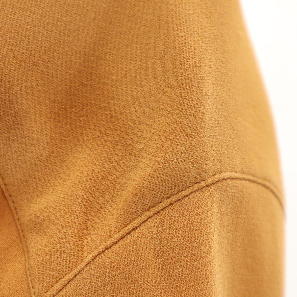 HERMES 90s French Silk Short Sleeve Button-Up Brown Size 42