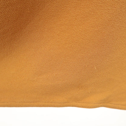 HERMES 90s French Silk Short Sleeve Button-Up Brown Size 42