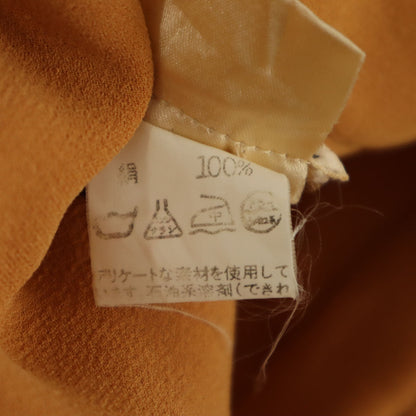 HERMES 90s French Silk Short Sleeve Button-Up Brown Size 42