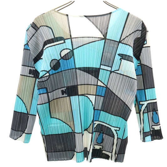 PLEATS PLEASE Geometric Pleated T-Shirt Multi Size JP 3