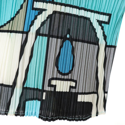 PLEATS PLEASE Geometric Pleated T-Shirt Multi Size JP 3