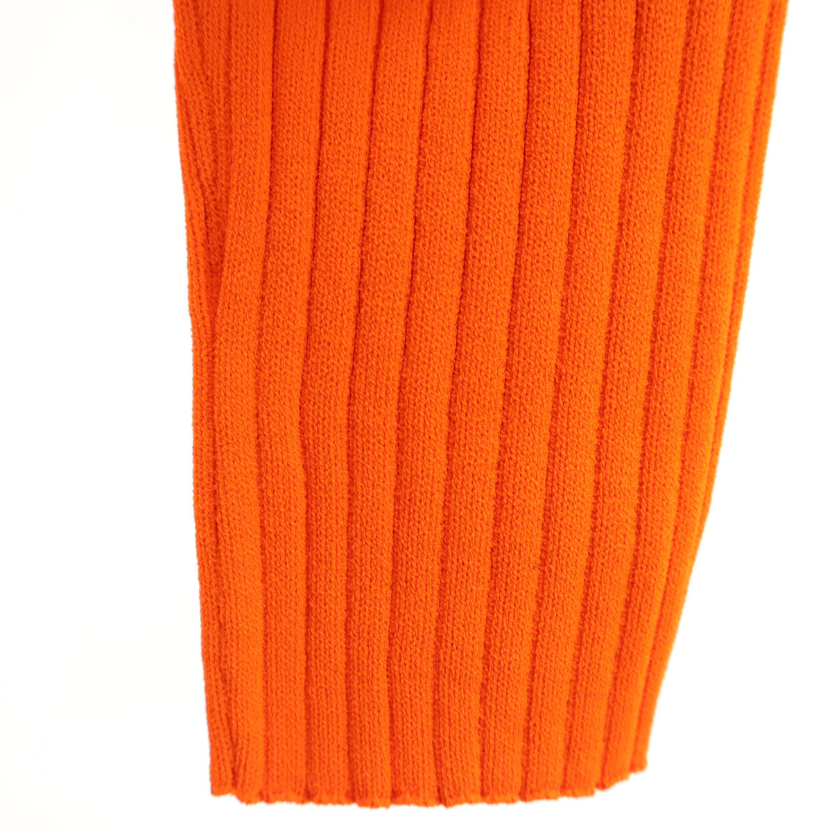 GUCCI Italian Ribbed Boat Neck Sweater Orange Size S