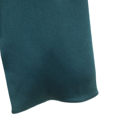 CELINE Long Sleeve Boat Neck T-Shirt Dark Green Size 36